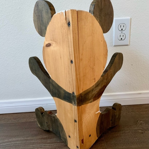 Vintage Wooden Panda Shelf 17 Inch - Picture 12 of 12